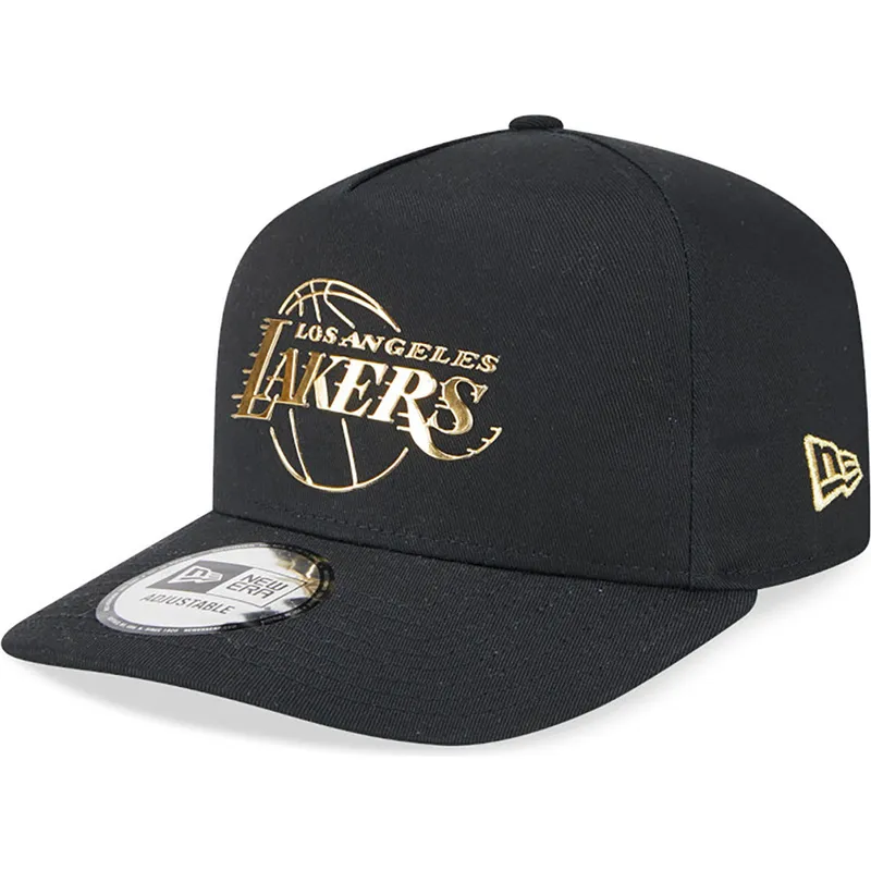 cappelli-curva-nero-snapback-a-frame-foil-pack-dei-los-angeles-lakers-nba-di-new-era