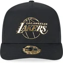 cappellino-nero-snapback-curva-a-frame-foil-pack-dei-los-angeles-lakers-nba-di-new-era
