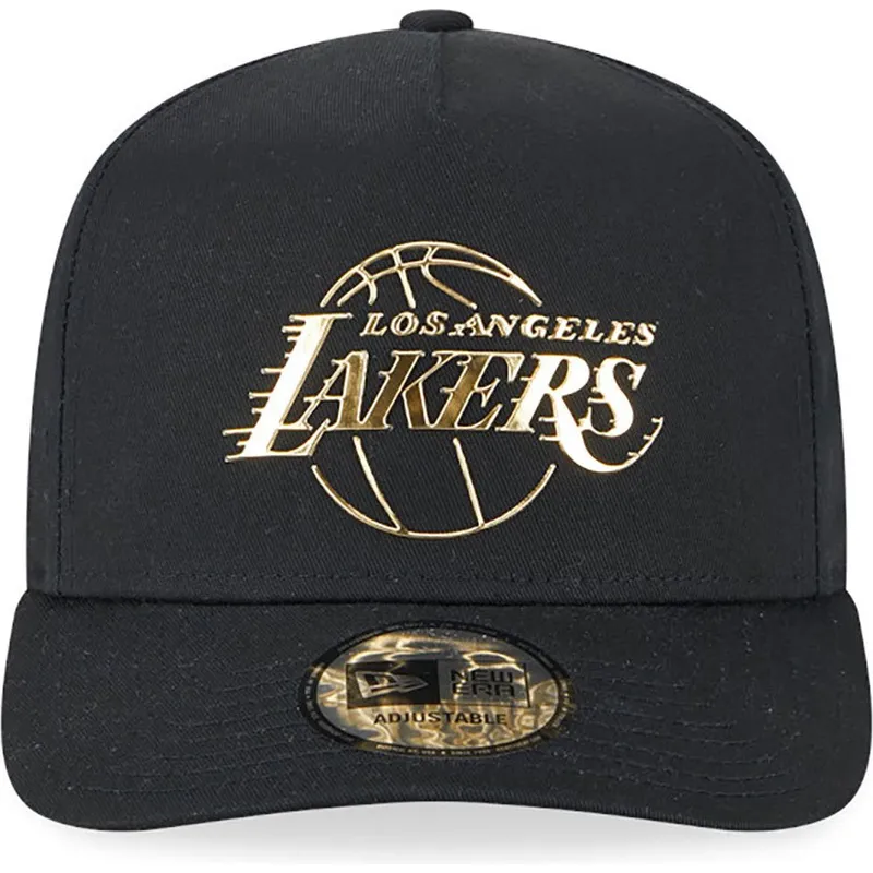cappelli-curva-nero-snapback-a-frame-foil-pack-dei-los-angeles-lakers-nba-di-new-era