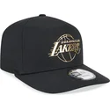 cappellino-nero-snapback-curva-a-frame-foil-pack-dei-los-angeles-lakers-nba-di-new-era