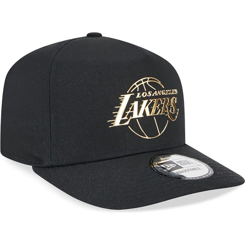 cappelli-curva-nero-snapback-a-frame-foil-pack-dei-los-angeles-lakers-nba-di-new-era