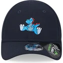 new-era-9forty-repreve-verstellbare-dunkelblaue-kinder-dinosaurier-kappe-mit-gebogenem-schirm