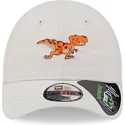 cappellino-curvo-beige-regolabile-per-bambino-dinosauro-9forty-repreve-di-new-era