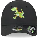 cappellino-nero-regolabile-per-bambino-con-dinosauro-9forty-repreve-di-new-era