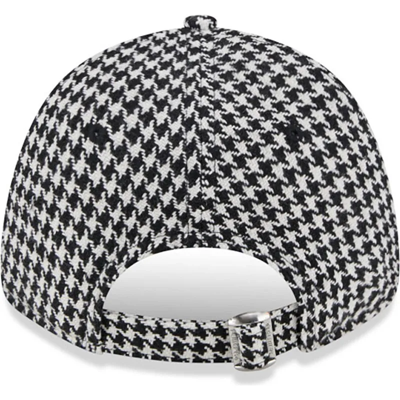mutzen-gebogen-schwarz-verstellbares-band-9forty-houndstooth-der-new-york-yankees-mlb-von-new-era