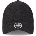 cappellino-curvo-nero-regolabile-con-logo-nero-da-donna-9forty-hypertexture-dei-new-york-yankees-mlb-di-new-era