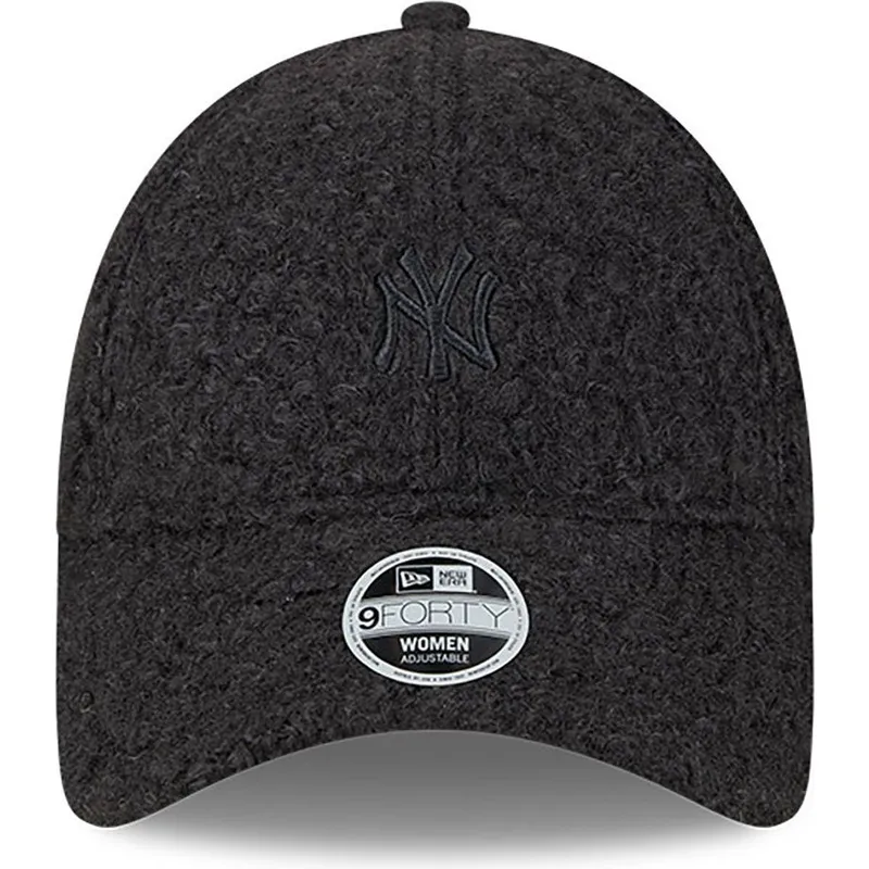 cappelli-curva-nero-cinghia-regolabile-9forty-hypertexture-dei-new-york-yankees-mlb-di-new-era