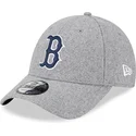 cappellino-grigio-regolabile-con-visiera-curva-e-logo-blu-9forty-essential-melton-wool-dei-boston-red-sox-mlb-di-new-era