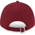 cappelli-curva-rosso-cinghia-regolabile-9forty-essential-melton-wool-dei-new-york-yankees-mlb-di-new-era