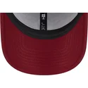 cappelli-curva-rosso-cinghia-regolabile-9forty-essential-melton-wool-dei-new-york-yankees-mlb-di-new-era