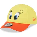 gorra-curva-amarilla-y-naranja-ajustable-para-nino-9forty-de-piolin-looney-tunes-de-new-era