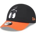 cappello-curvo-nero-e-arancione-regolabile-per-bambino-9forty-di-daffy-duck-looney-tunes-di-new-era