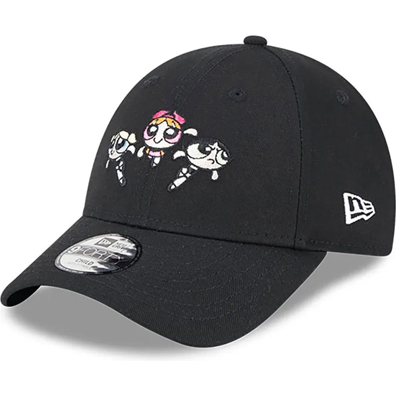 cappelli-curva-nero-cinghia-regolabile-per-bambino-9forty-dei-petalo-burbuja-y-cactus-las-supernenas-di-new-era