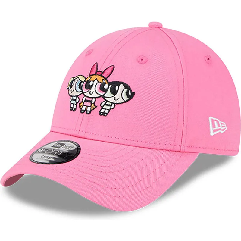 cappelli-curva-rosa-cinghia-regolabile-per-bambino-9forty-dei-petalo-burbuja-y-cactus-las-supernenas-di-new-era