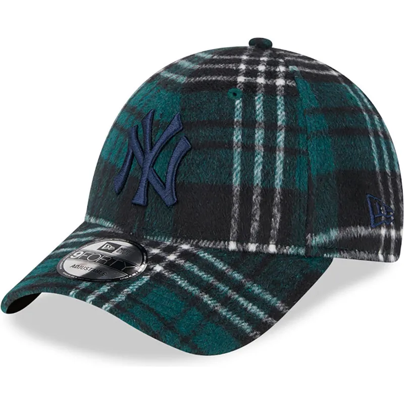 cappelli-curva-verde-cinghia-regolabile-9forty-check-dei-new-york-yankees-mlb-di-new-era cappelli-curva-verde-cinghia-regolabile-9forty-check-dei-new-york-yankees-mlb-di-new-era