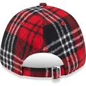 cappellino-curvo-rosso-regolabile-con-logo-nero-9forty-check-dei-los-angeles-dodgers-mlb-di-new-era