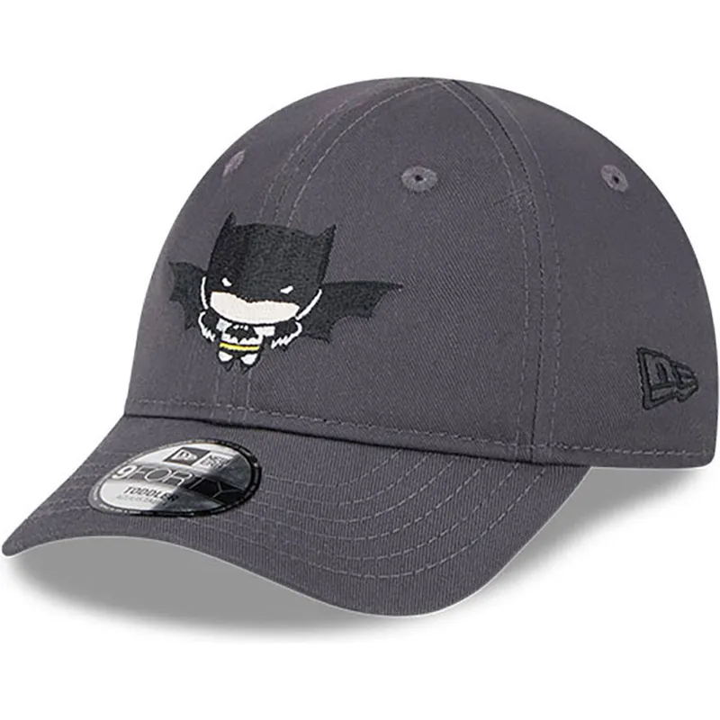 cappelli-curva-grigio-cinghia-regolabile-per-bambino-9forty-dei-batman-dc-comics-di-new-era