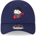 cappello-curvo-blu-regolabile-per-bambino-9forty-di-superman-dc-comics-di-new-era
