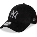 cappelli-curva-nero-cinghia-regolabile-9forty-wide-cord-dei-new-york-yankees-mlb-di-new-era