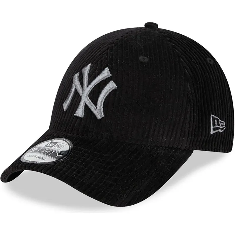 cappelli-curva-nero-cinghia-regolabile-9forty-wide-cord-dei-new-york-yankees-mlb-di-new-era