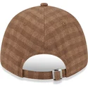 cappelli-curva-marrone-cinghia-regolabile-9forty-flannel-dei-los-angeles-dodgers-mlb-di-new-era