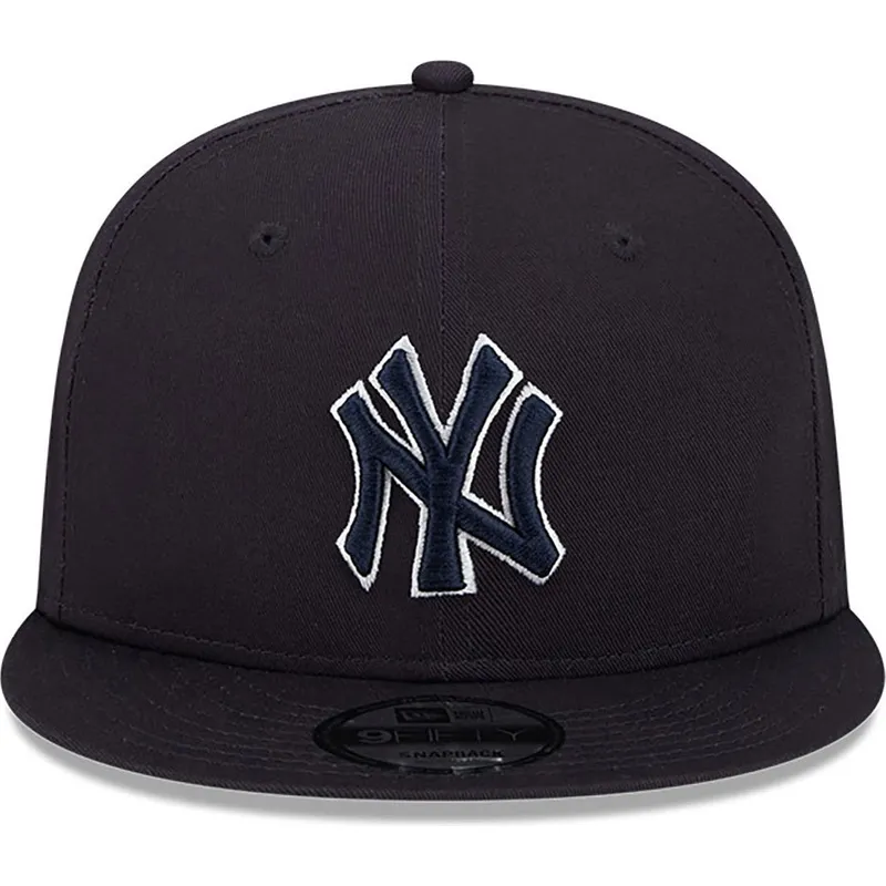 cappello-piatto-blu-navy-snapback-con-logo-blu-navy-9fifty-side-patch-script-dei-new-york-yankees-mlb-di-new-era