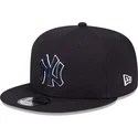 new-era-new-york-yankees-mlb-9fifty-side-patch-script-snapback-kappe-in-marineblau-mit-marineblauem-logo