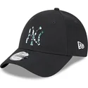 cappelli-curva-nero-cinghia-regolabile-9forty-seasonal-infill-dei-new-york-yankees-mlb-di-new-era