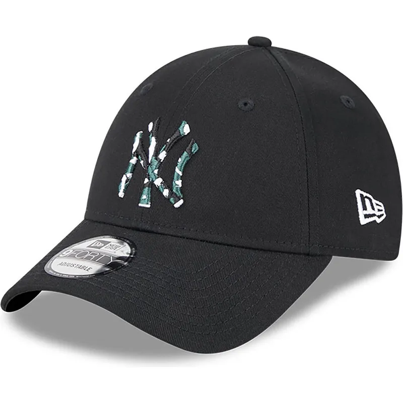 cappelli-curva-nero-cinghia-regolabile-9forty-seasonal-infill-dei-new-york-yankees-mlb-di-new-era