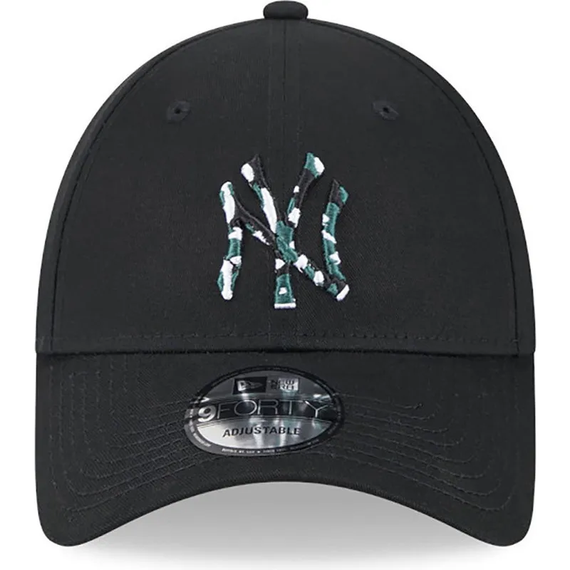 cappelli-curva-nero-cinghia-regolabile-9forty-seasonal-infill-dei-new-york-yankees-mlb-di-new-era