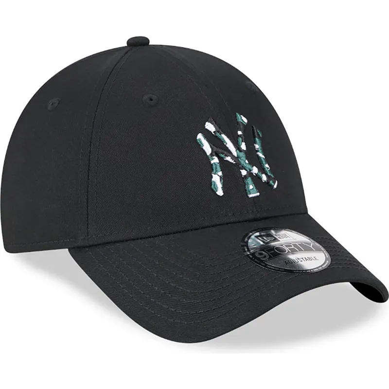 cappelli-curva-nero-cinghia-regolabile-9forty-seasonal-infill-dei-new-york-yankees-mlb-di-new-era