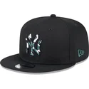 cappello-snapback-nero-con-visiera-piatta-e-logo-blu-9fifty-seasonal-infill-dei-new-york-yankees-mlb-di-new-era
