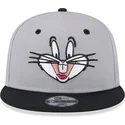 cappelli-piatta-grigio-snapback-9fifty-dei-bugs-bunny-looney-tunes-di-new-era