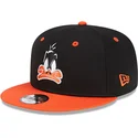 mutzen-flach-schwarz-snapback-9fifty-der-pato-lucas-looney-tunes-von-new-era