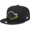 cappelli-piatta-nero-snapback-9fifty-split-dei-los-angeles-lakers-nba-di-new-era
