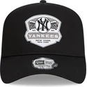 cappelli-curva-nero-snapback-a-frame-patch-dei-new-york-yankees-mlb-di-new-era