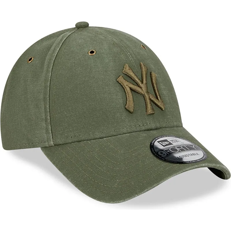 cappelli-curva-verde-cinghia-regolabile-9forty-washed-canvas-dei-new-york-yankees-mlb-di-new-era cappelli-curva-verde-cinghia-regolabile-9forty-washed-canvas-dei-new-york-yankees-mlb-di-new-era