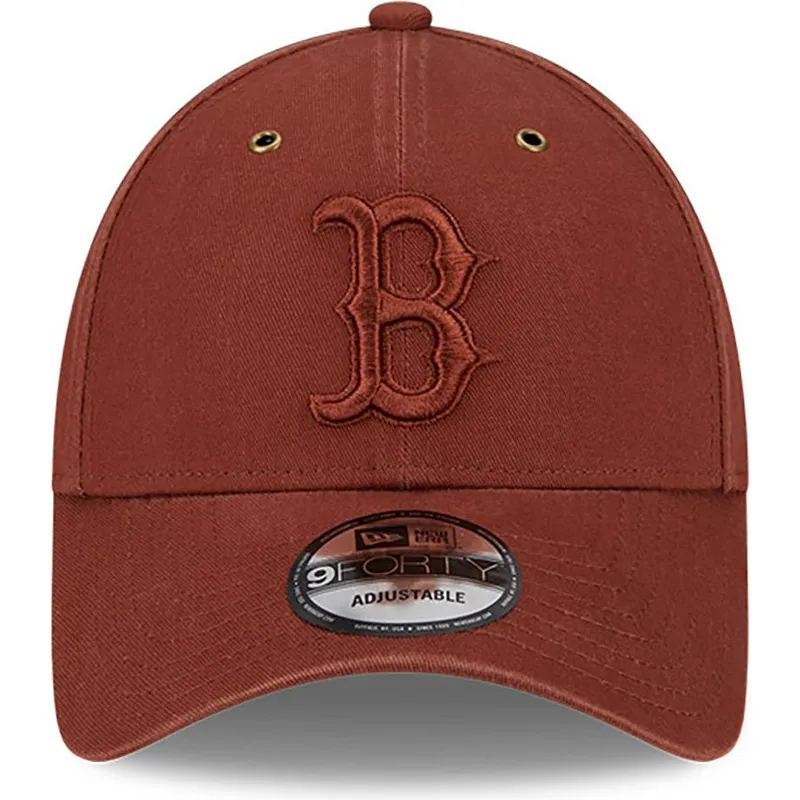 mutzen-gebogen-braun-verstellbares-band-9forty-washed-canvas-der-boston-red-sox-mlb-von-new-era