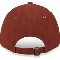 cappellino-curvo-marrone-regolabile-con-logo-marrone-9forty-washed-canvas-dei-boston-red-sox-mlb-di-new-era