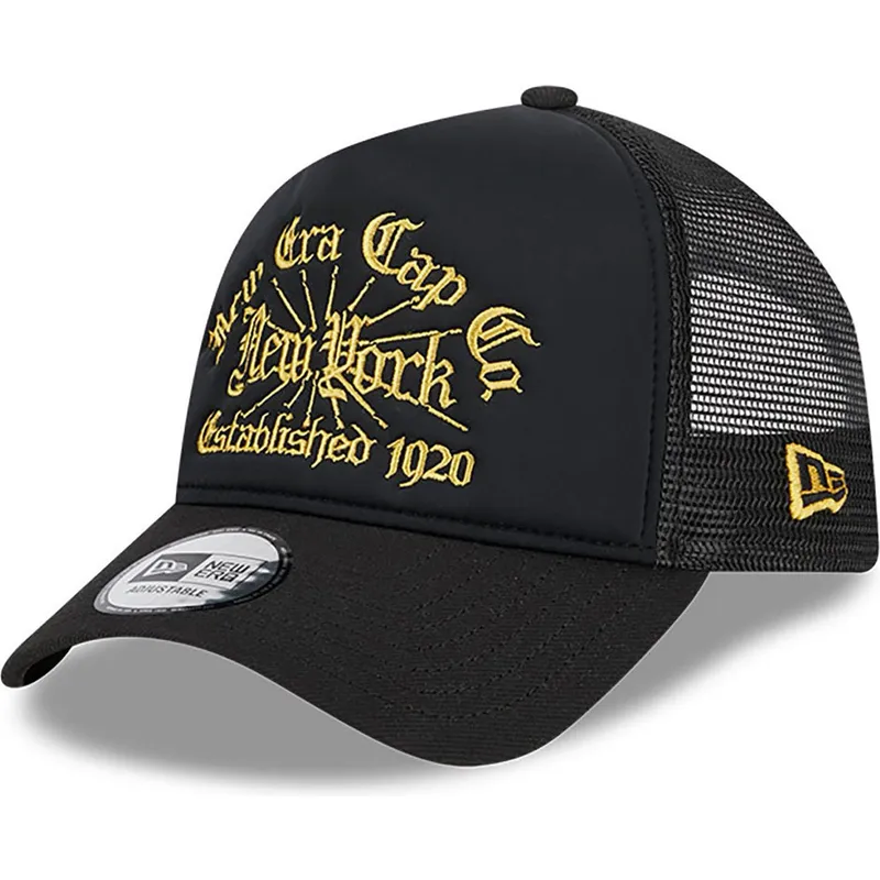 mutzen-gebogen-schwarz-snapback-a-frame-von-new-era
