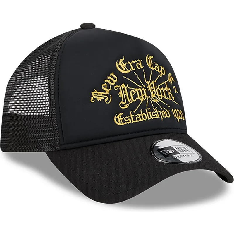 cappelli-curva-nero-snapback-a-frame-di-new-era