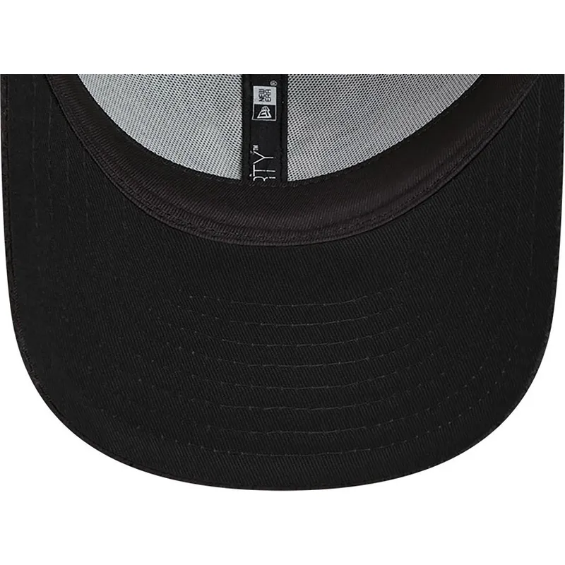 schwarze-verstellbare-curved-cap-9forty-teddy-der-new-york-yankees-mlb-von-new-era