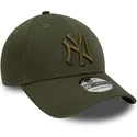 new-era-new-york-yankees-mlb-39thirty-league-essential-gron-buet-cap-med-justerbart-fit-og-gront-logo