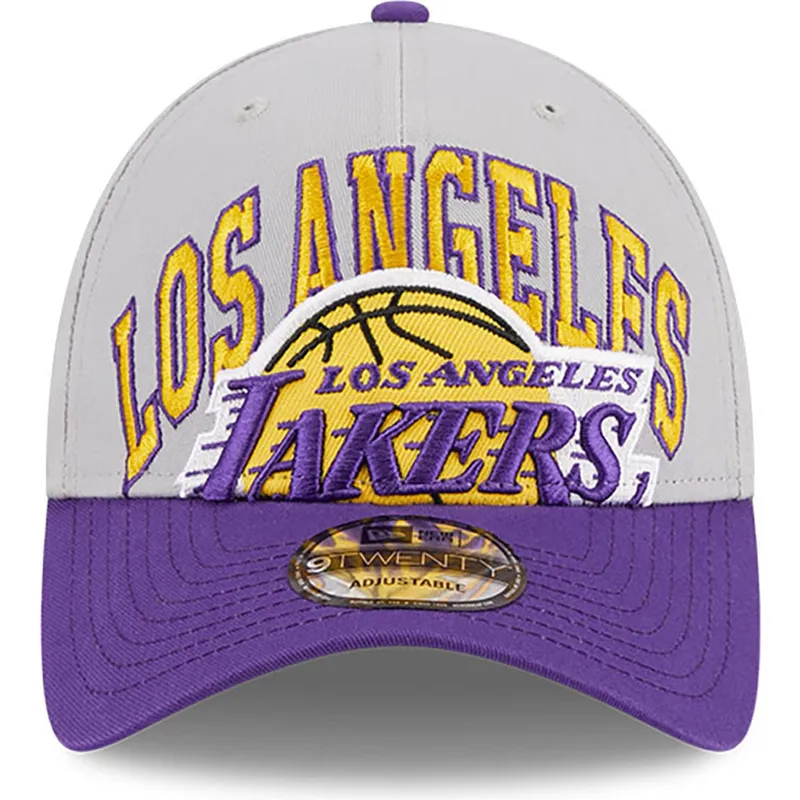 los-angeles-lakers-nba-new-era-9twenty-justerbar-gra-och-violett-tip-off-2023-bojd-keps