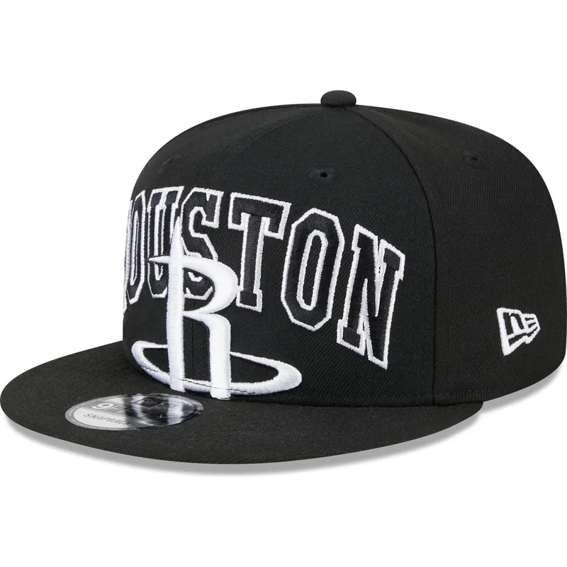 sort-fladskaerms-snapback-9fifty-tip-off-2023-houston-rockets-nba-kasket-fra-new-era