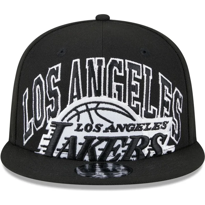 czarna-plaska-czapka-snapback-9fifty-tip-off-2023-los-angeles-lakers-nba-od-new-era