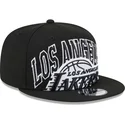 cappello-piatto-nero-snapback-9fifty-tip-off-2023-dei-los-angeles-lakers-nba-di-new-era