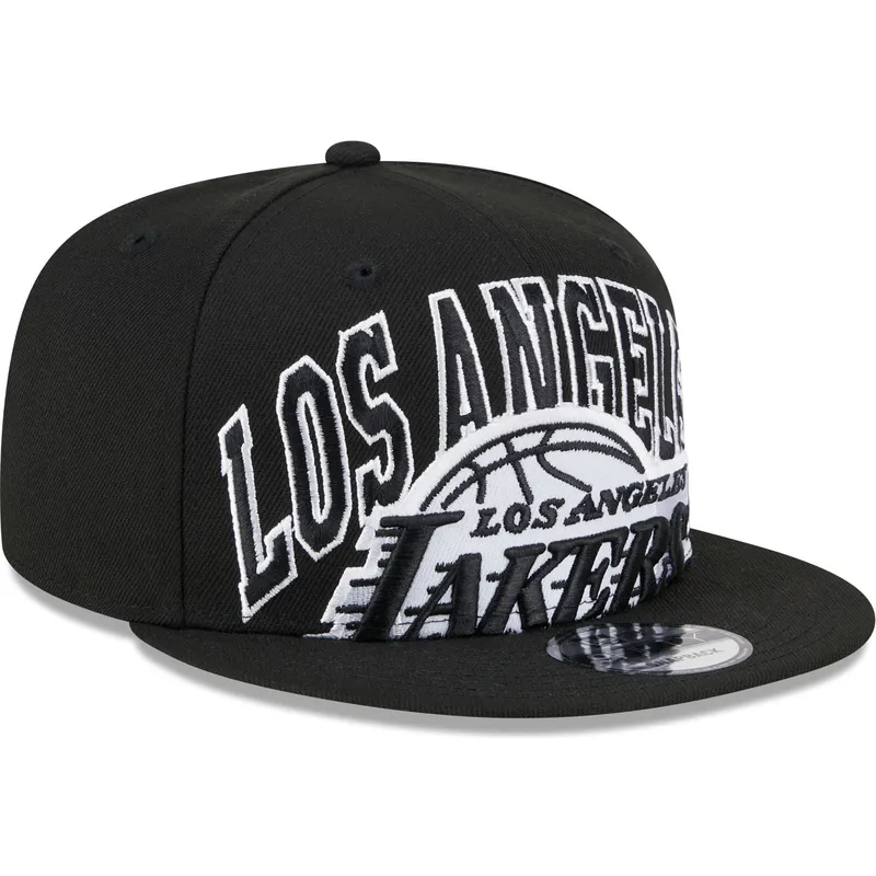 czarna-plaska-czapka-snapback-9fifty-tip-off-2023-los-angeles-lakers-nba-od-new-era