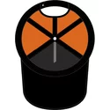 casquette-courbee-noire-et-orange-snapback-son-goku-enfant-db3-gok4-dragon-ball-capslab