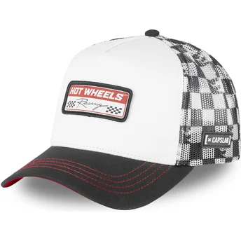 Gorra trucker blanca y negra CHA2 Hot Wheels de Capslab